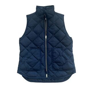 J Crew Black Quilted Vest